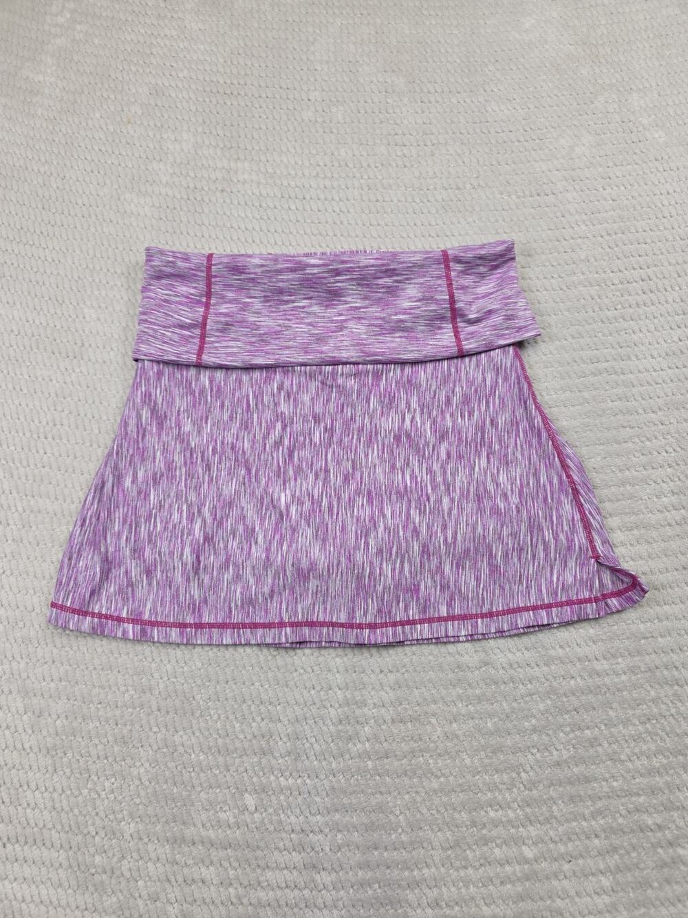 PrAna Skirt Womens Small Leanne Pull On Athletic Skort Purple Space Dye Active